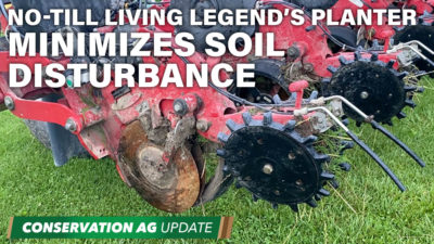 No-Till Living Legend’s Planter Minimizes Soil Disturbance